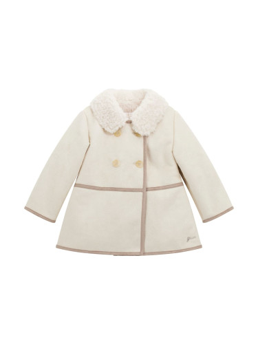 Детско палто с бежов кант Guess