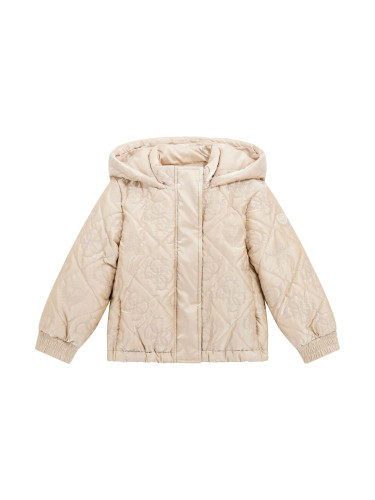 Бебешко зимно яке в бежов цвят Guess