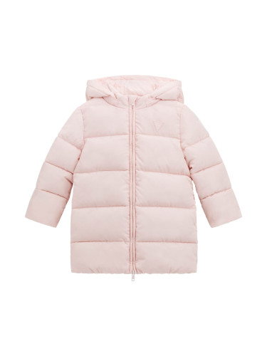 Детско дълго яке с бродирано лого в задната част Guess