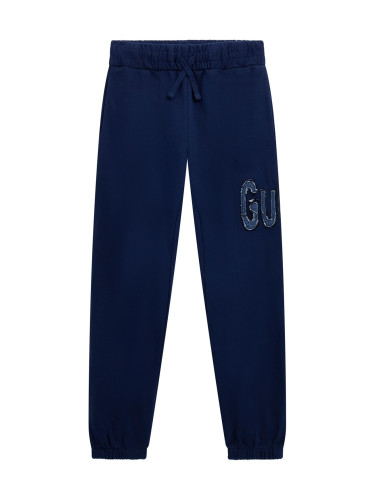 Детско спортно долнище в тъмносин цвят с ластици Guess