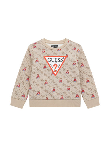 Бебешка блуза в бежово с щампа на мечета Guess