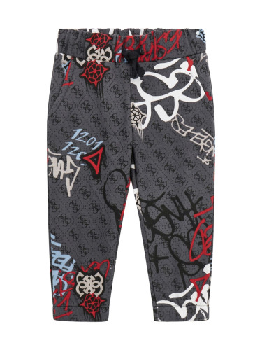 Бебешко долнище в сив цвят с графити Guess