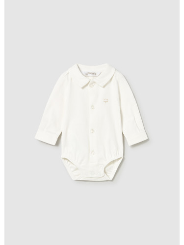 Официална бебешка боди риза в цвят екрю Mayoral