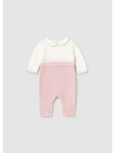 Гащеризон в розов цвят от плетиво Mayoral