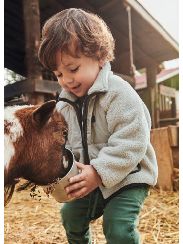 Бебешки суитшърт в бежов цвят от полар Mayoral