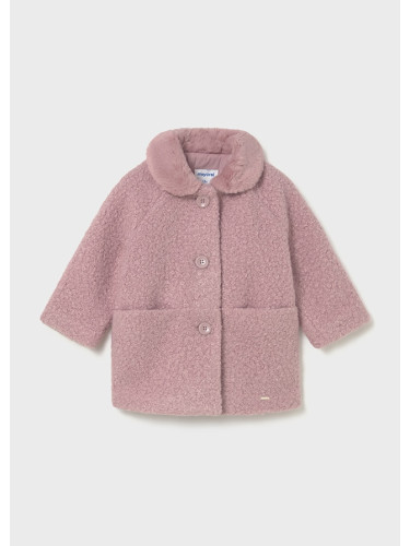 Бебешко палто с подплата в розов цвят Mayoral