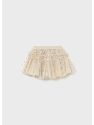 Бебешка пола в бежов цвят с тюл на звезди Mayoral