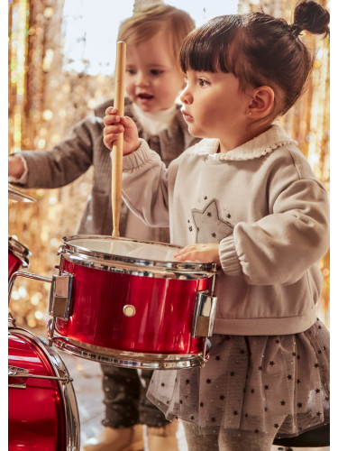 Комбинирана рокля от трикотажна горна част и тюлена пола Mayoral