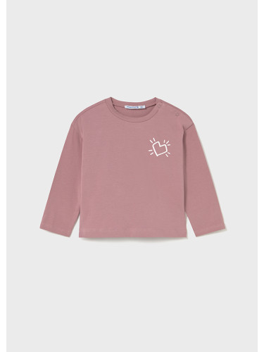 Блуза в розов цвят със щампа на гърба Mayoral