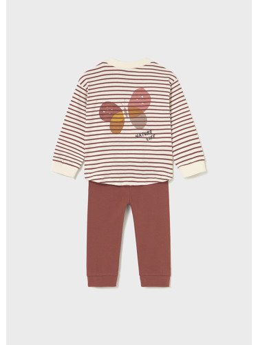Бебешки комплект от две части в цвят бордо Mayoral