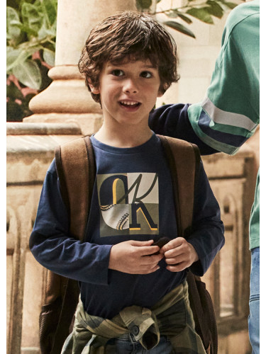 Детска basic блуза в тъмносин цвят Mayoral