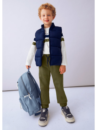 Детски комплект от три части с елек в тъмносин цвят Mayoral