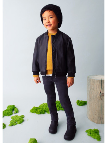 Детско черно яке с ефект кожа Mayoral