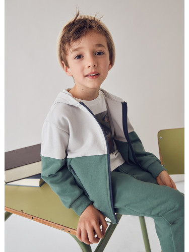 Детски суитшърт с качулка в двуцветен десен Mayoral