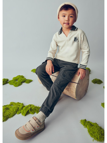 Детски карго панталон в цвят графит Mayoral