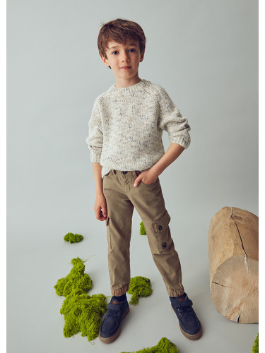 Детски карго панталон в кафяв цвят Mayoral