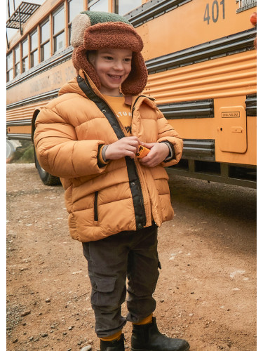 Детски карго рипс панталон в цвят графит Mayoral