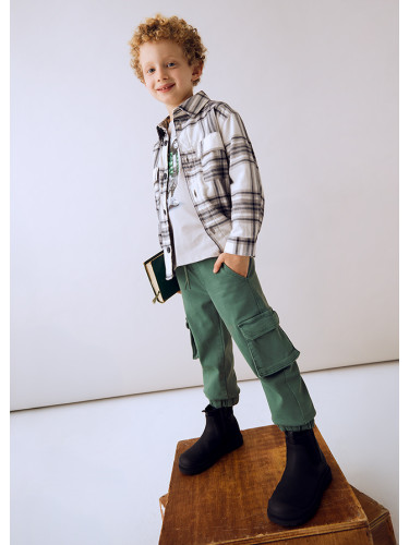 Детски карго панталон в зелен цвят Mayoral