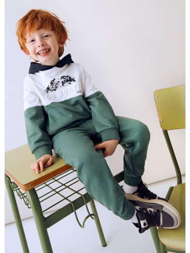 Детски комплект от три части в тъмно зелен цвят Mayoral