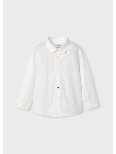 Детска риза с дълъг ръкав бял цвят Mayoral