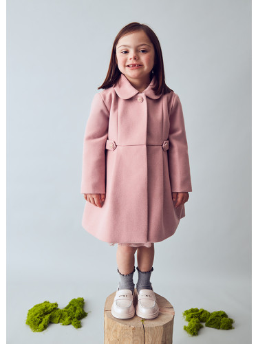 Детско вълнено палто в розов цвят Mayoral