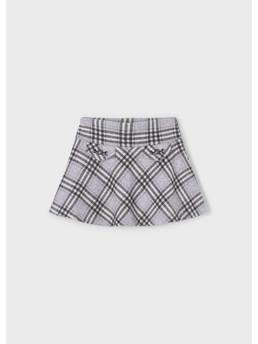 Детска трикотажна карирана пола в сив цвят Mayoral