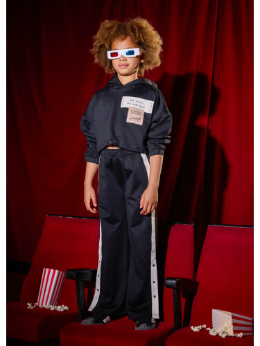 Детски комплект от две части с еластичност в черен цвят Mayoral