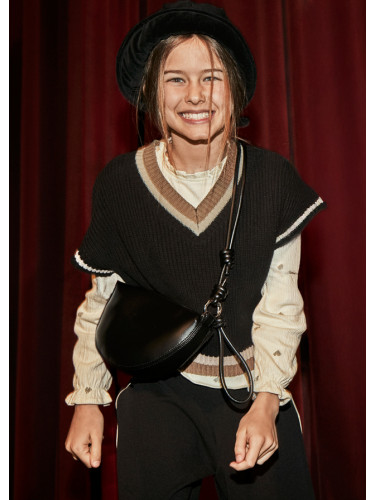 Детски елек от плетиво в черен цвят Mayoral