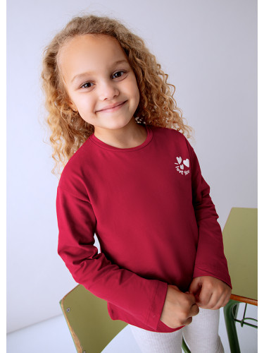 Блуза в червен цвят с щампа на гърба Mayoral