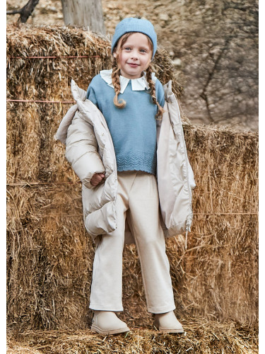 Детски панталон в бежово с широк крачол Mayoral