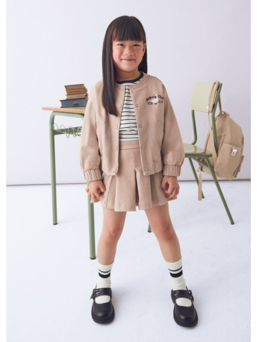 Детски суитшърт в бежов цвят с копчета Mayoral