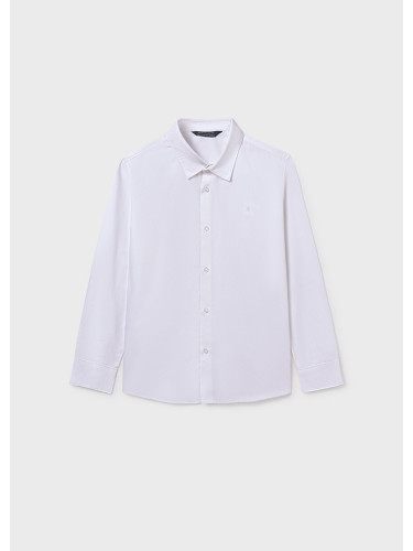 Детска класическа изчистена бяла риза Mayoral