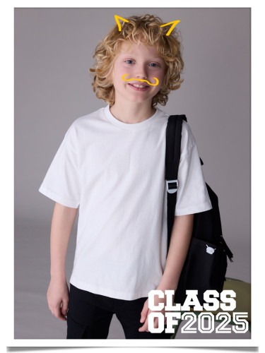 Изчистена бяла тениска с къс ръкав Mayoral