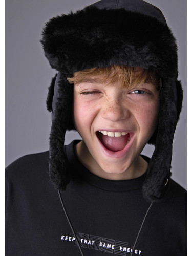 Изчистена тениска в черен цвят с къс ръкав Mayoral