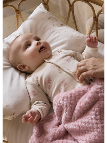 Комплект от два бебешки гащеризона в розов цвят Mayoral