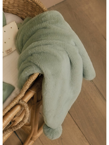 Бебешко пухкаво одеяло в зелен цвят Mayoral