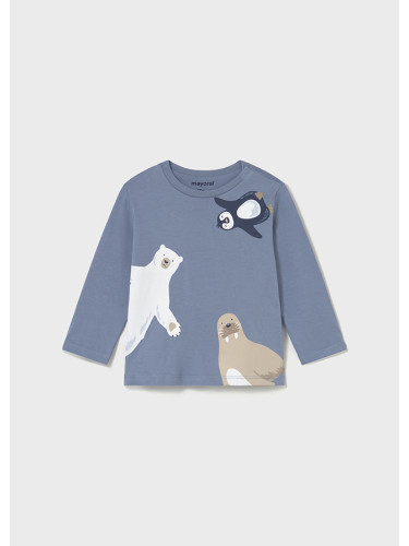 Бебешка блуза с дълъг ръкав в син цвят Mayoral