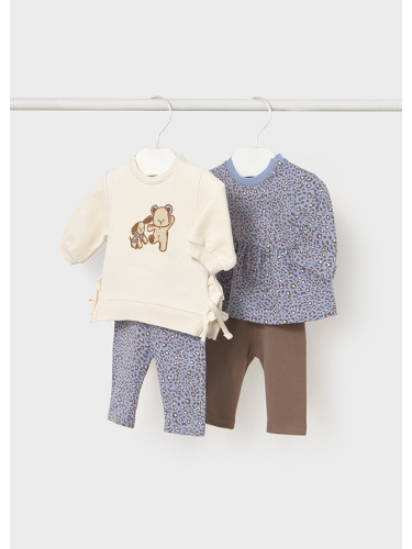Бебешки комплект от четири части в син цвят Mayoral