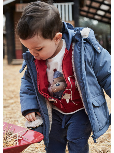 Бебешко яке в тъмносин цвят с ръкавички  Mayoral