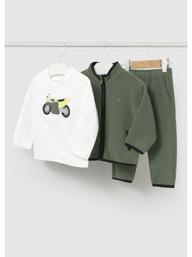 Детски комплект от три части в зелен цвят Mayoral