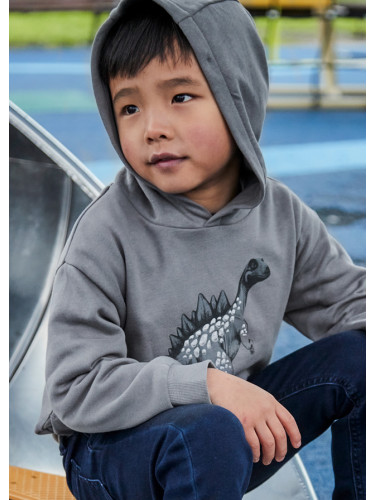 Детски суитшърт с качулка в графитен цвят Mayoral