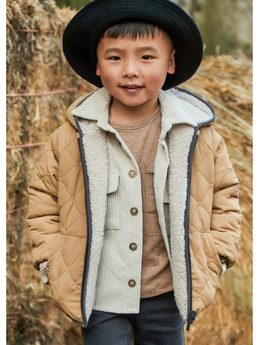 Детско двулицево яке с пух в кафяв цвят Mayoral