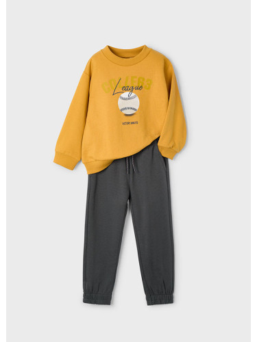 Детски спортен комплект от две части в цвят горчица Mayoral