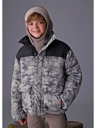 Детско зимно яке с вата в графитен цвят Mayoral