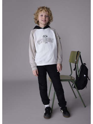 Детски спортен комплект с худи суитшърт в бежов цвят Mayoral