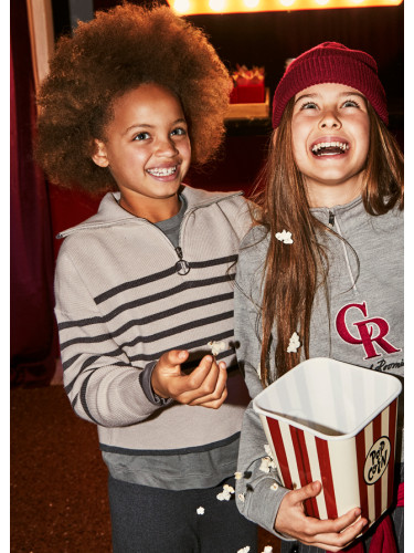 Детски комплект от финно плетиво в сив цвят Mayoral