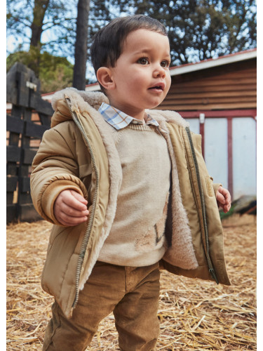 Бебешка зимна парка в бежов цвят  Mayoral