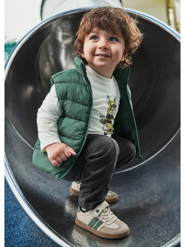 Бебешки комплект 3 части – елек и панталон в зелено Mayoral