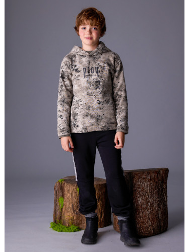 Детски камуфлажен суитшърт с качулка с надпис Mayoral