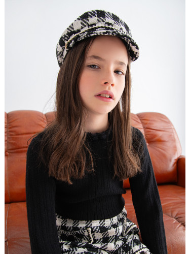 Детски черен пуловер с харбали Abel and Lula